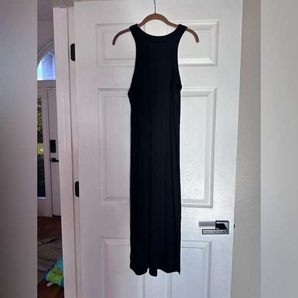 Lou & Grey from Loft black midi dress - Picture 1 of 3